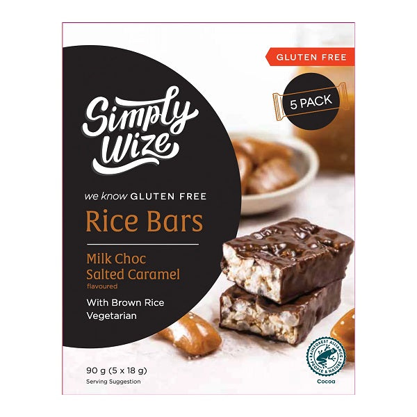 Simply Wize Rice Bars - Salted Caramel 90g