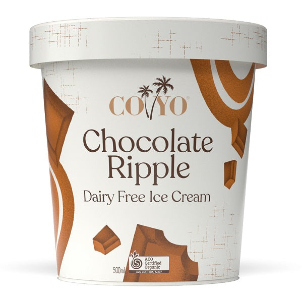 Coyo Ice Cream - Chocolate Ripple 500ml