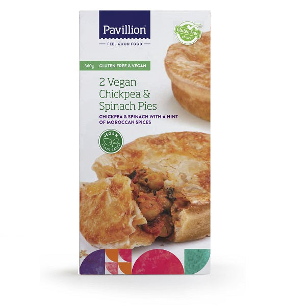 Pavillion - Pies - Vegan Chickpea & Spinach 2 Pack 360g
