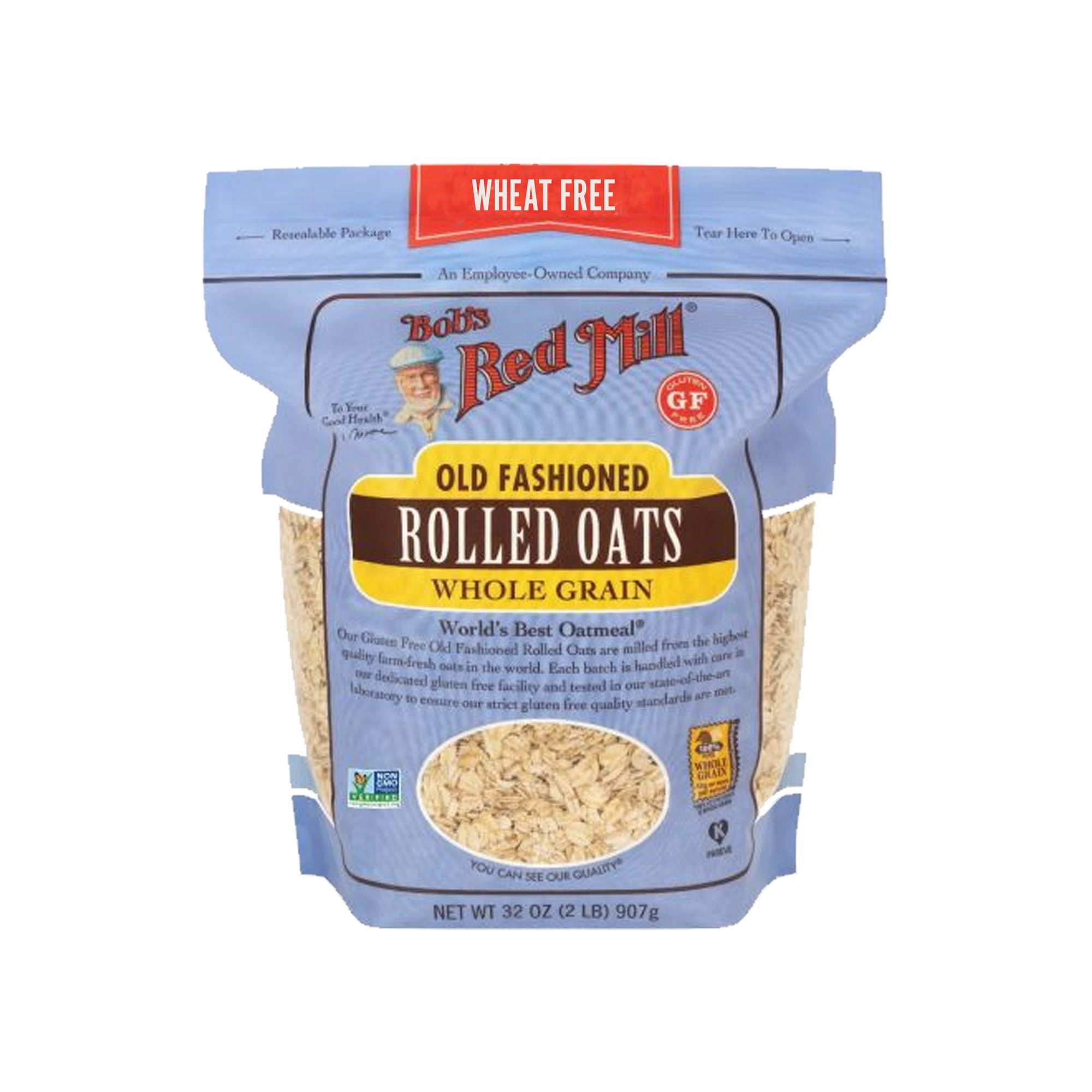 Bobs Red Mill Rolled Oat Wheat Free 907g