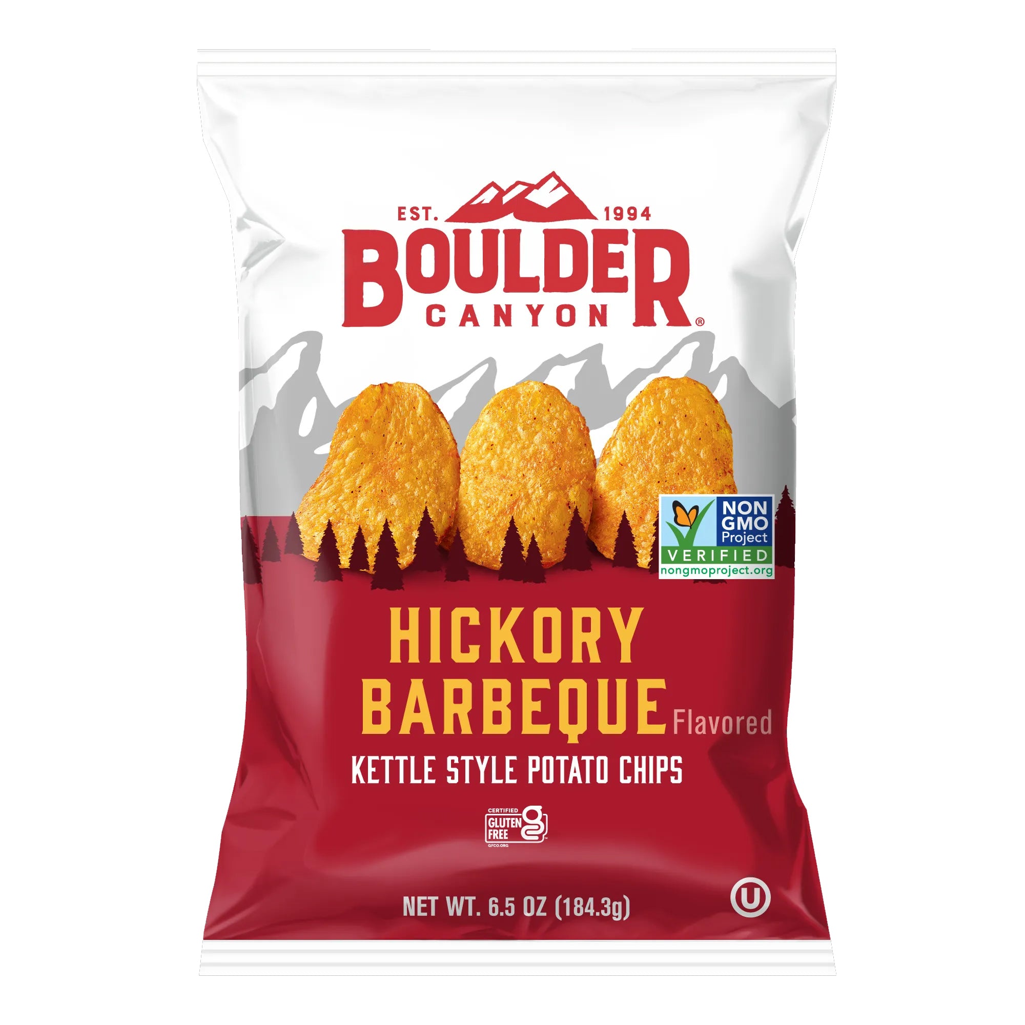 Boulder Canyon Hickory BBQ Chips 142g