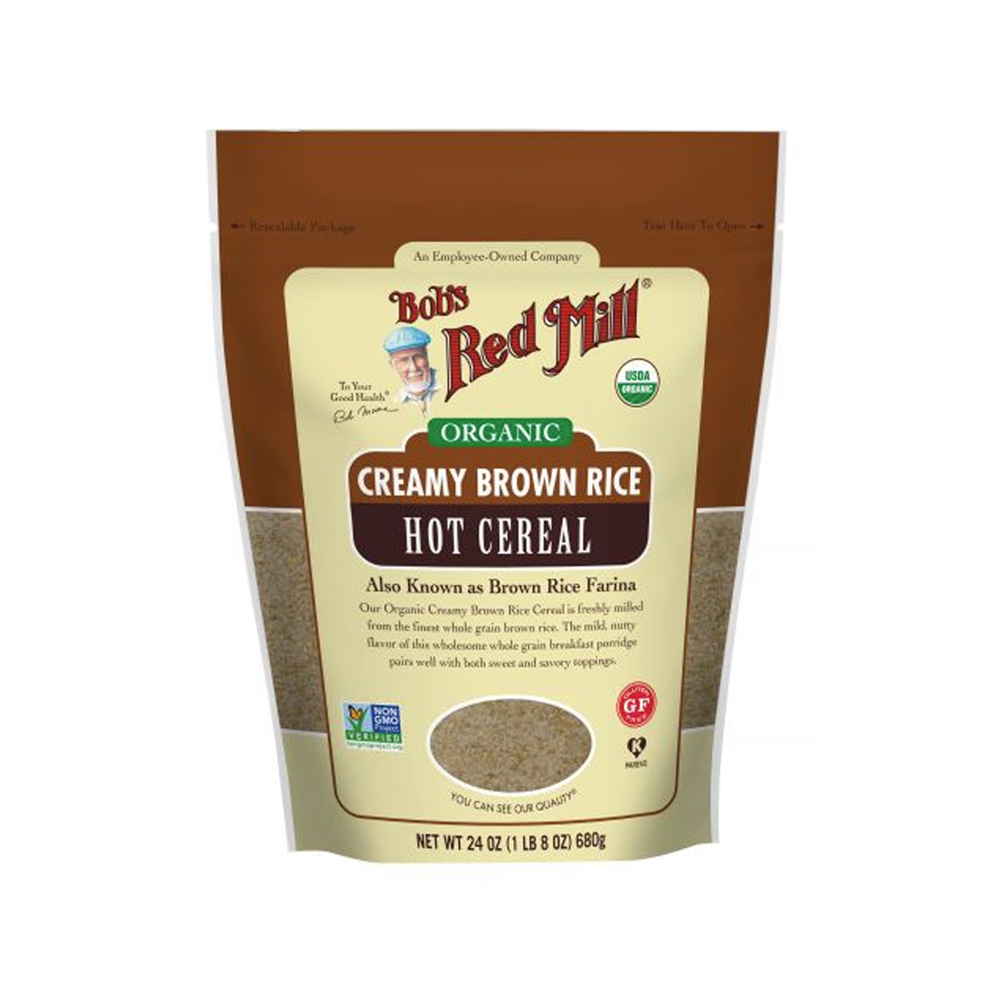 Bobs Red Mill Creamy Brown Rice Cereal 737g