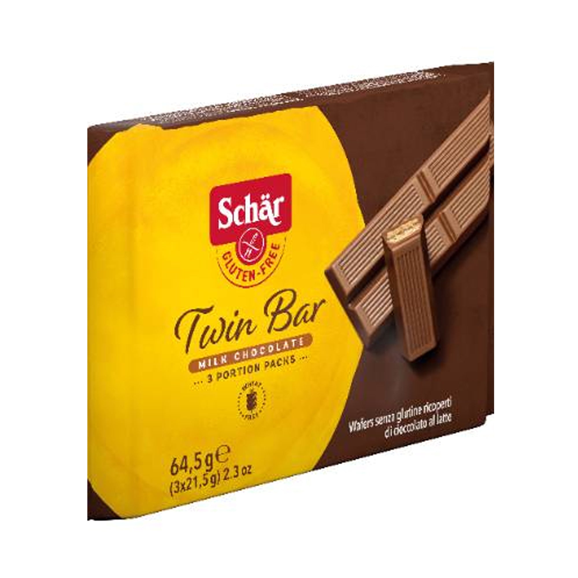 Schar Chocolate Twin Bar 3 Pack 65g