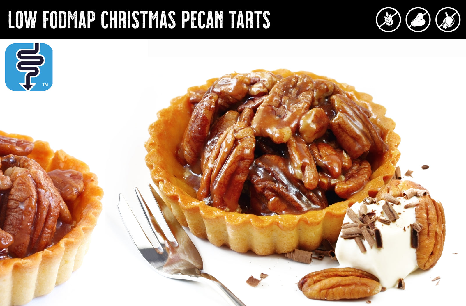 MONASH UNIVERSITY Low FODMAP Christmas Pecan Tarts