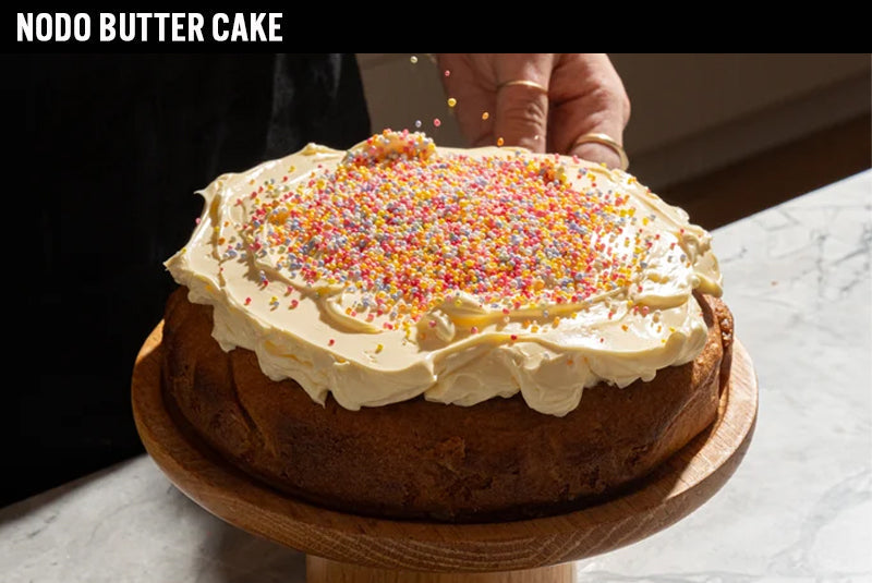 Nodo Butter Cake with Buttercream Frosting