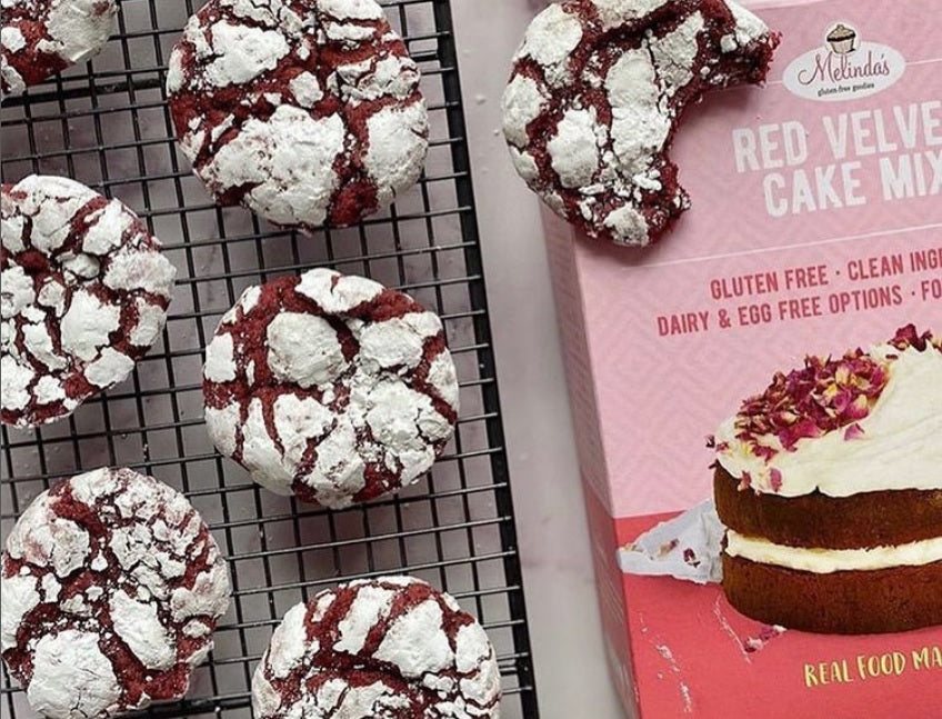 Melinda's Red Velvet Crinkle Cookies