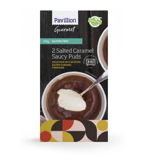 COMING SOON: Pavillion - Salted Caramel Saucy Puds (2 Pack) 260g