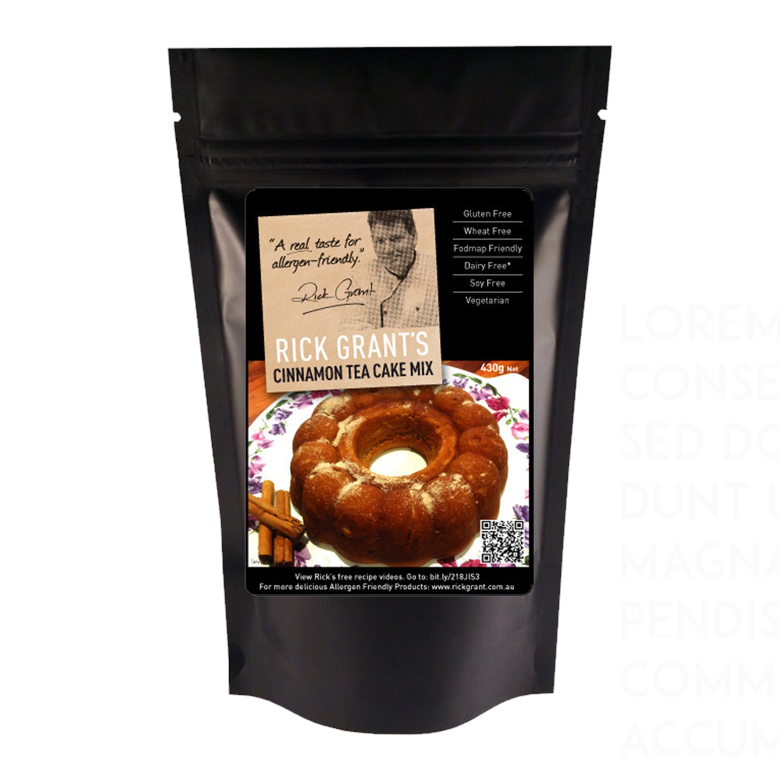 Rick Grants Mix - Cinnamon Tea Cake 430g