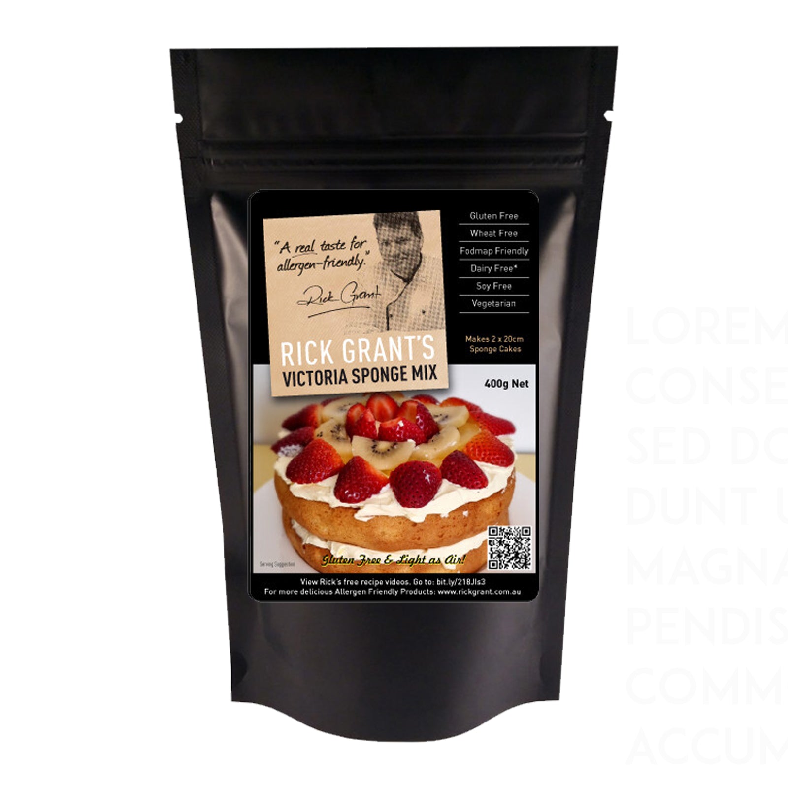 Rick Grants Mix - Victoria Sponge Cake 400g