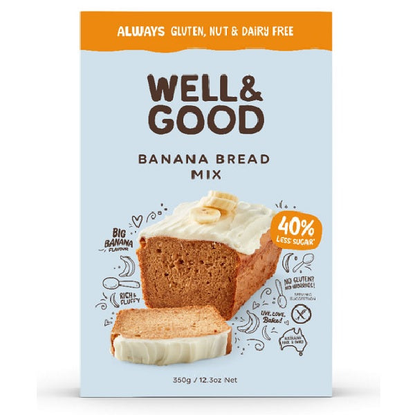 Well & Good - Banana Bread Mix 350g