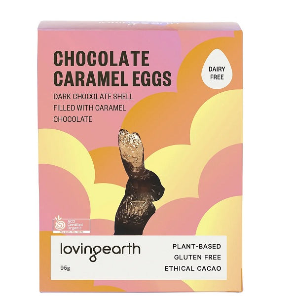 Loving Earth Caramel Filled Easter Eggs (10) 95g