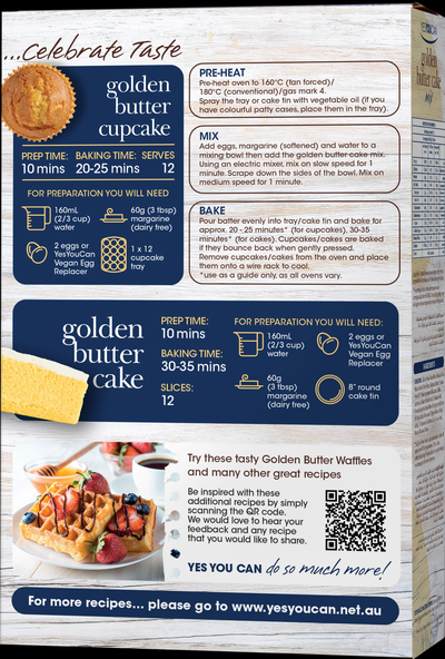 Yes You Can - Cake Mix - Golden Butter 375g