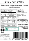 The Vegan Dairy - Dill Chevre 125g