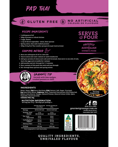 Gourmet Granny's - Stir Fry Sauce - Pad Thai 200g