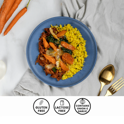 We Feed You - BBQ Pulled Pork w Rice & Veg