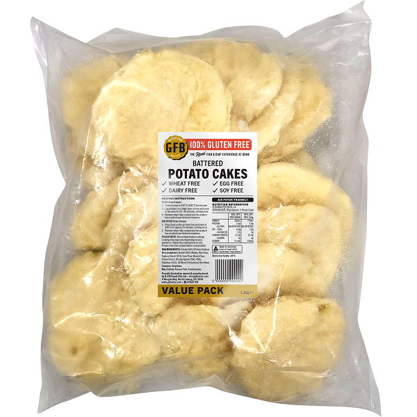 GFB Foods - Battered Potato Cakes Value Pack 1.2kg