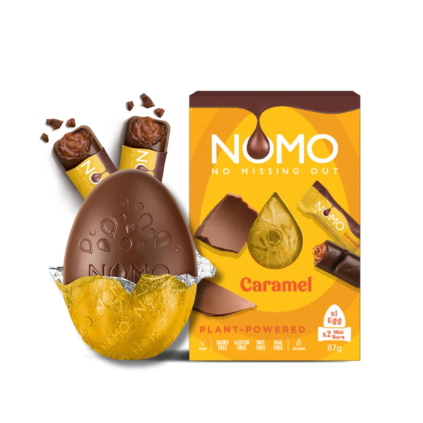 Nomo Easter Egg - Caramel Choc Egg + Mini Bars 87g