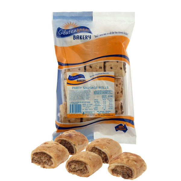 Gluten Free Bakery - Party Sausage Rolls - 12 Pack 450g