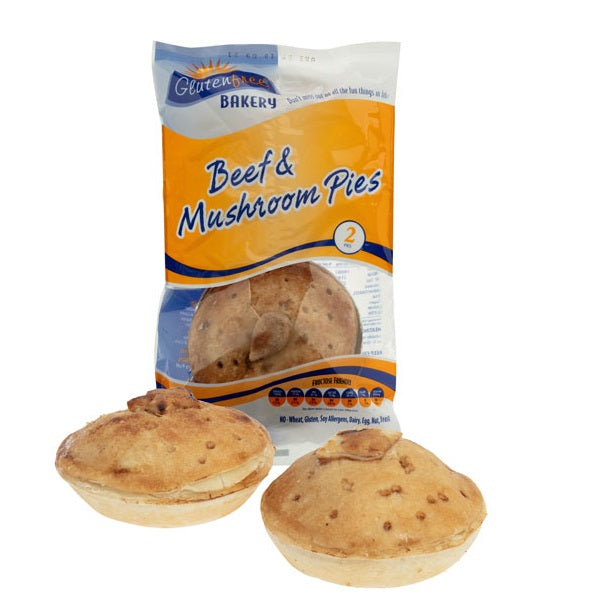 Gluten Free Bakery - Beef and Mushroom Pies - 2 Pack 380g