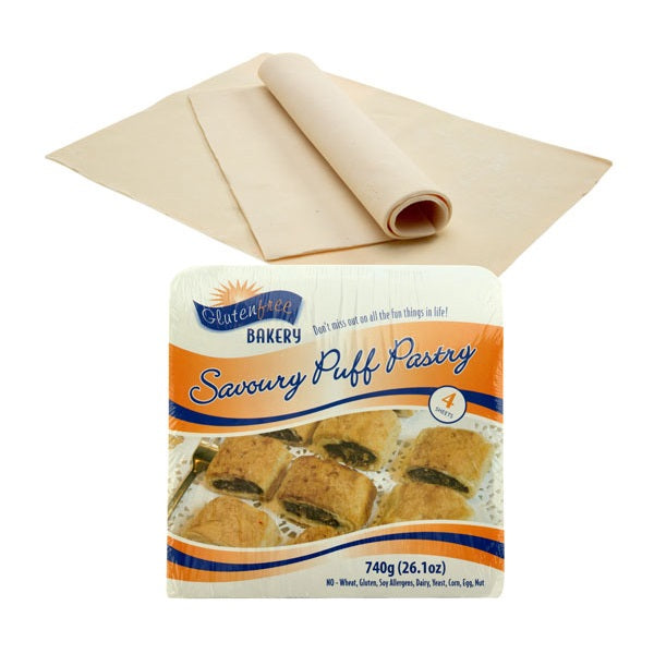 Gluten Free Bakery Savoury Puff Pastry Sheets (4) 750g