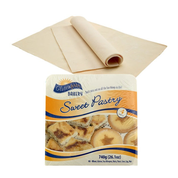 Gluten Free Bakery Sweet Pastry Sheets (4) 740g