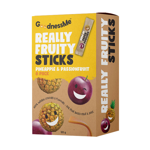 Goodness Me - Fruit Sticks - Pineapple & Passionfruit 120g