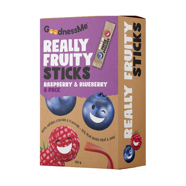Goodness Me - Fruit Sticks - Raspberry Blueberry 120g