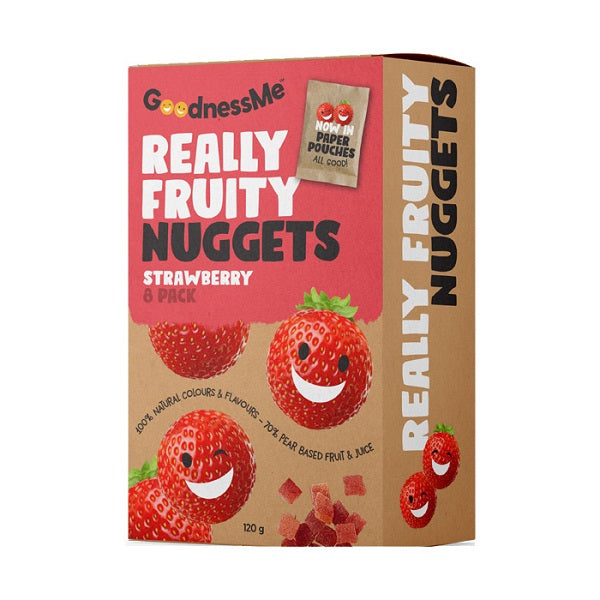 Goodness Me - Fruit Nuggets - Strawberry 120g