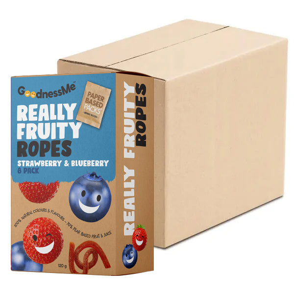 Goodness Me - Ropes - Strawberry & Blueberry Carton (6 x 120g)