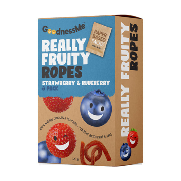 Goodness Me - Ropes - Strawberry & Blueberry 120g