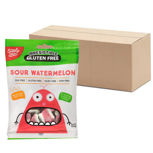 Simply Wize - Irresistible Sour Watermelons Carton (12 x 150g)