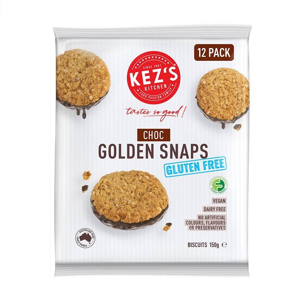 Kez's Kitchen Choc Golden Snaps 150g