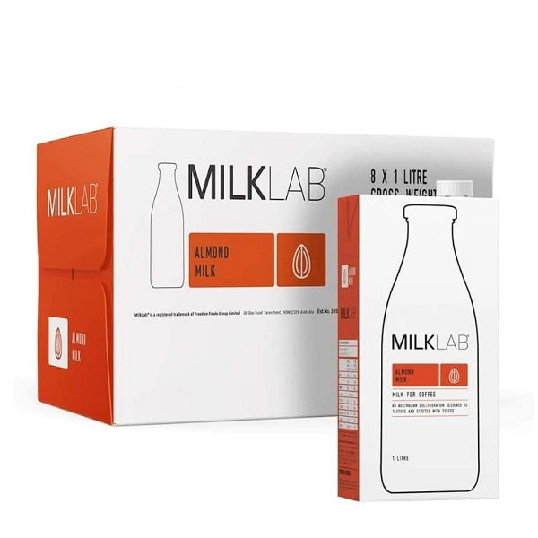 MilkLab Almond Milk Carton (8 x 1L)