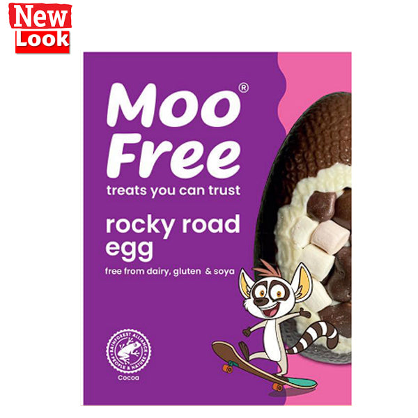 COMING SOON Moo Free Rocky Road Easter Egg 85g