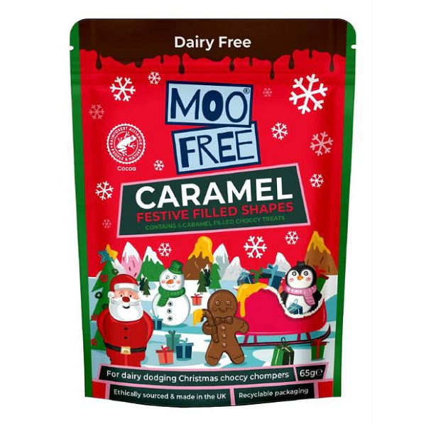 Moo Free Caramel Filled Chocolates 65g
