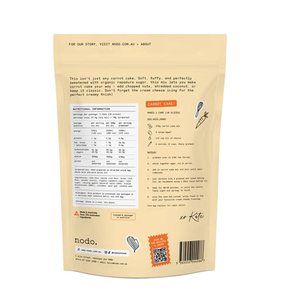 Nodo Classic Carrot Cake Mix 375g