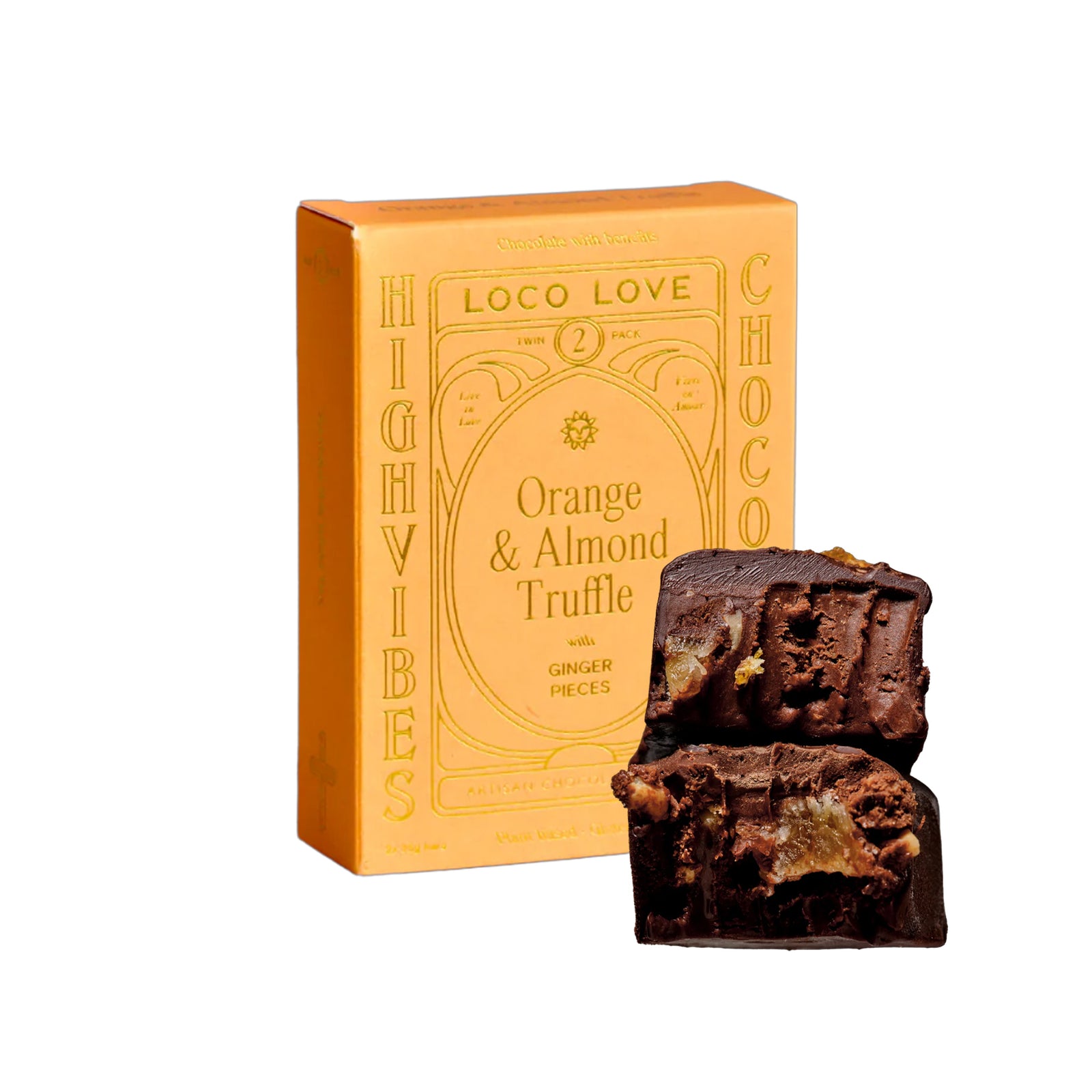 Loco Love Twin Gift Box (2) - Orange Almond Truffle 70g