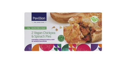 Pavillion - Pies - Vegan Chickpea & Spinach 2 Pack 360g