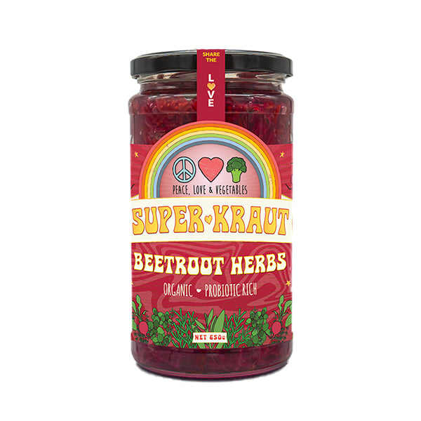 Peace Love and Veg - Superkraut Beetroot Herbs 650g