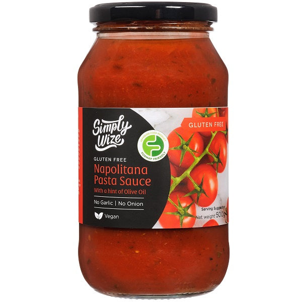 Simply Wize Sauce - FODMAP Napolitana 500g