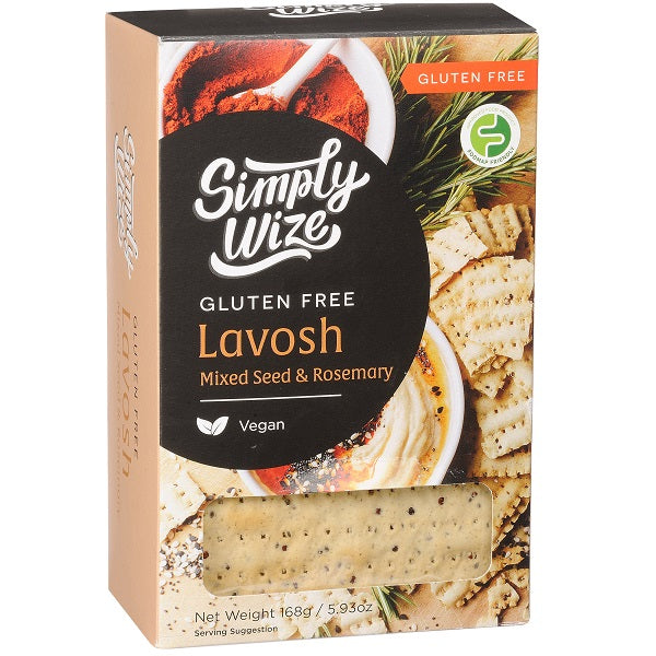 Simply Wize - Lavosh - Rosemary & Seeds 168g