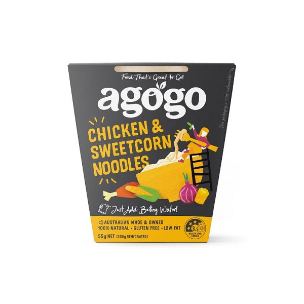 Agogo - Instant Meal - Chicken & Sweetcorn Noodles 80g