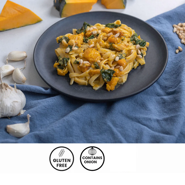 We Feed You - Pumpkin Fettuccine with Pine Nuts