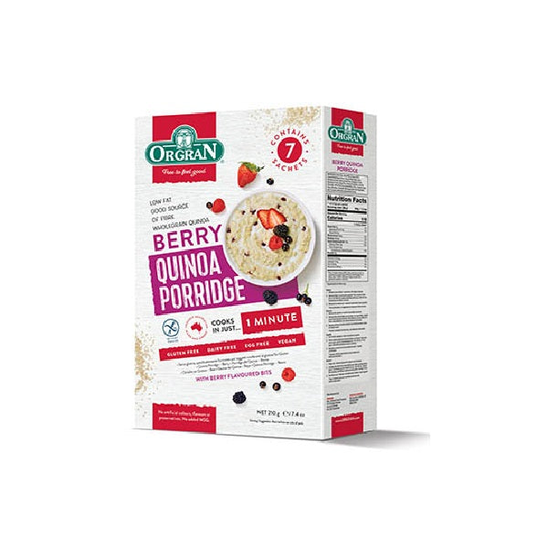 Orgran Porridge Quinoa Berry 210g
