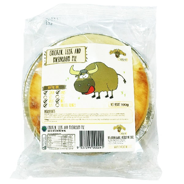 Silly Yaks Chicken and Leek Pie - Carton (10 x 190g)