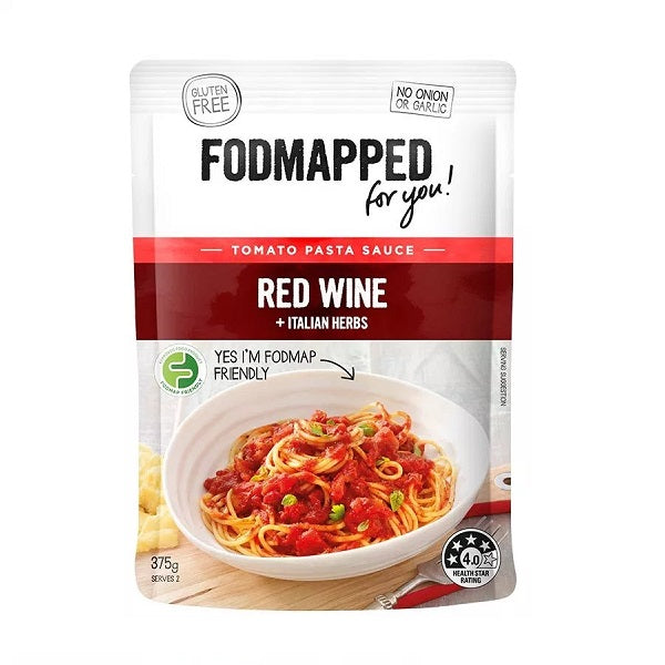 Fodmapped Sauce - Red Wine and Italian Herbs 375ml