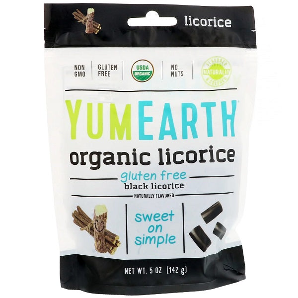 Yum Earth Organic Licorice - Black 142g