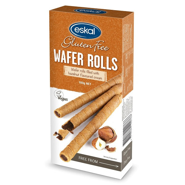 Eskal Wafer Rolls - Hazelnut 100g