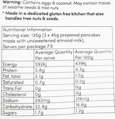 No Grainer Paleo Pancakes 300g