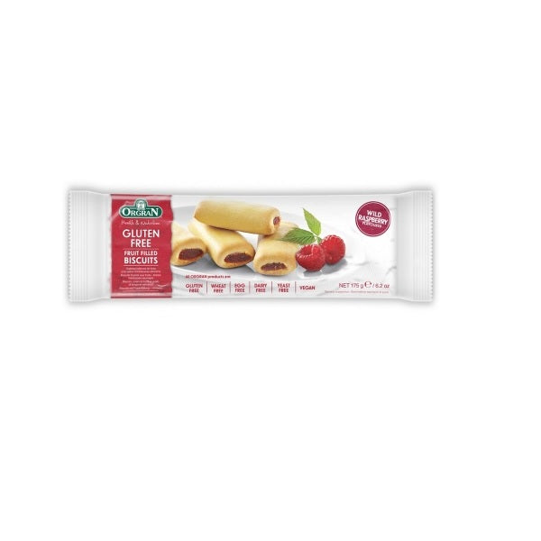 Orgran Biscuits Raspberry Filled 175g Gluten Free Foods